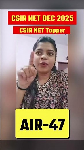 CSIR NET Topper TANISHA KANDEKAR I AIR 47 I CSIR NET DEC 2025 Result I Strategy I IFAS Testimonial