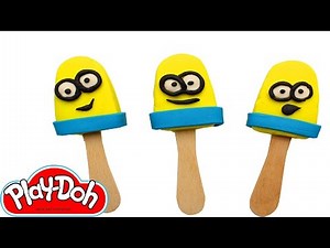 Minions Popsicles Play Doh, How to Make Minions Ice Cream PlayDoh