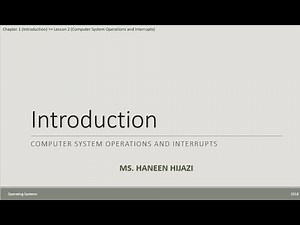 1 2 Computer Operations and Interrupts