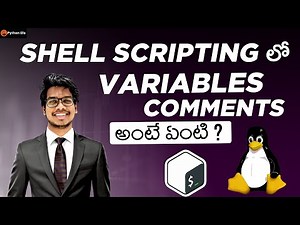 Variables and Comments Shell Scripting in Telugu