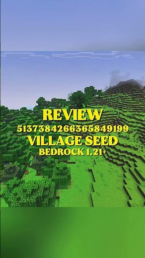 🔥HIDDEN Village Seed For Bedrock 1.21+🤯
