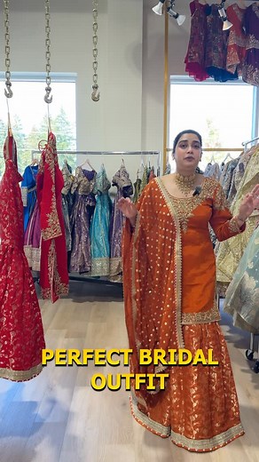 ✨Attention brides-to-be! Your dream bridal look is here✨ Step into royalty with RP Boutique’s handcrafted sharara—heavy detailing, luxurious work, and shades of orange & red that make every bride a showstopper💃💖 Own your special day in the prettiest outfit and make memories truly unforgettable 🌟 📥 DM now to claim yours before it’s gone 📍 Unit 1, 11675 McVean Drive, Brampton, Ontario 📞 437-995-4098 | DM to order #fashionstyle #ethnicwear #canada #boutiqueshopping #trending #trendingreels #l