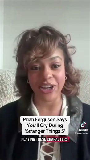 Priah Ferguson Says You'll Cry During 'Stranger Things 5'