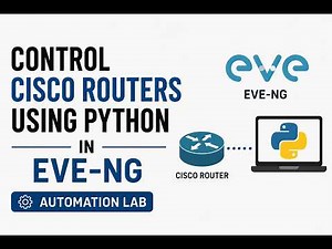 Control Cisco Routers Using Python in EVE-NG | Automation Lab