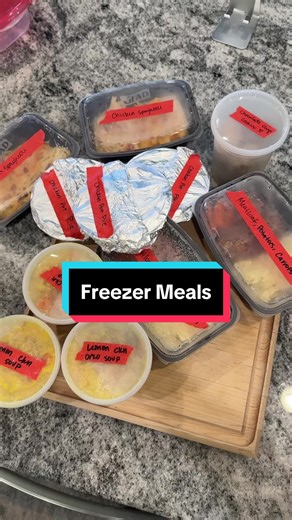 Making a week’s worth of freezer meals!