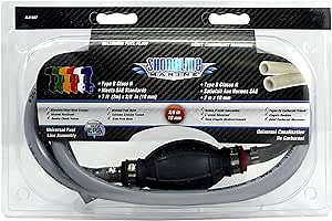 Shoreline Marine EPA Compliant Fuel Line Assemblies | Speed Prime Technology | Durable Fuel Line & Primer Bulb