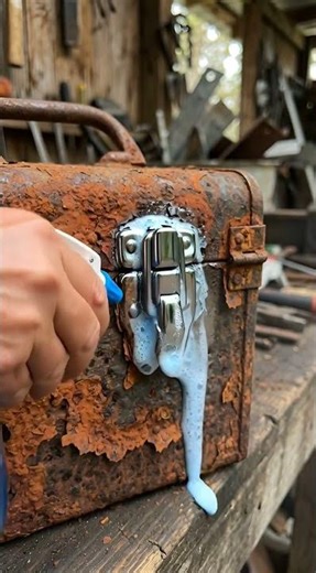 Giant Rusty Toolbox Restored Like New! 🧰✨