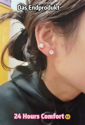 No piercings? No problem. These magnet earrings are painless, cute, and look totally real. #magneticearrings #nopiercingneeded #jewelryhack