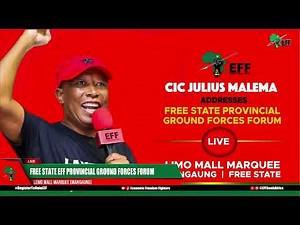 CIC Julius Malema Addresses Free State Ground Forces Forum.