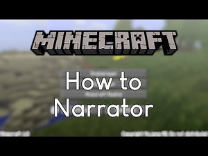 How to turn on/off Narrator on Minecraft | Change Narrator Mode