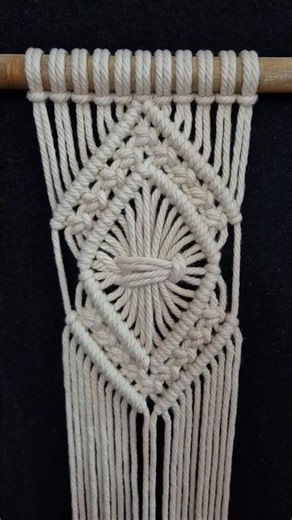 Macrame diamond pattern #macrame #macrametutorial #diy #diymacrametutorial #knot