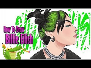 how to draw Billie Eilish step by step