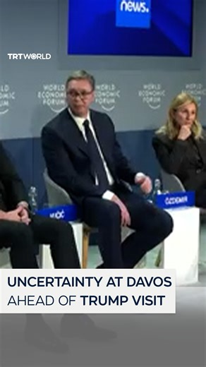 20K views · 238 reactions | Serbian President Aleksandar Vucic highlights the concern that's dominating the 2026 World Economic Forum in Davos, Switzerland. The annual event is being overshadowed by uncertainty over what the future holds for Europe. It comes as US President Donald Trump continues to make moves to obtain Greenland by threatening both the EU and NATO. | TRT World | Facebook