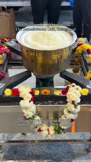Sankranthi vibes at The Rameshwaram Cafe, Hosur Road! Traditions, colours, celebrations and soon… World’s Biggest Restaurant opening this March! Get ready for a divine dining experience like never before #therameshwaramcafe #southindianfood #Sankranthi #bengaluru #hosur | The Rameshwaram Cafe