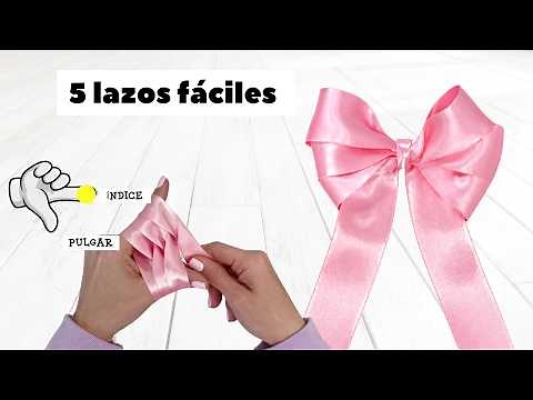 🎀 How to make easy bows and ribbons with your fingers step by step | No sewing or patterns required