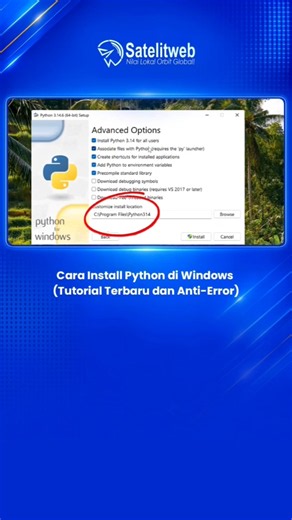 Cara Install Python di Windows (Terbaru Anti Error) #python
