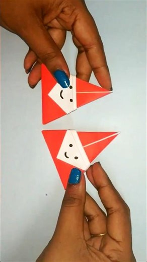 How to make paper santa at home #christmas #santaclaus #howtomakepapersanta #diy #santa #diysanta