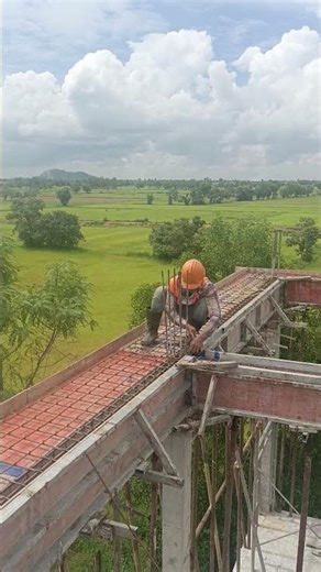 Reinforcement work for Roof slab #builder #interior #civilengineering #automobile