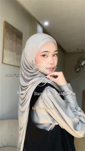 Sera Bamboo Pashmina color code: Arash🛒✨#Alawiyahijab #pashminatutorial #pashminabamboo