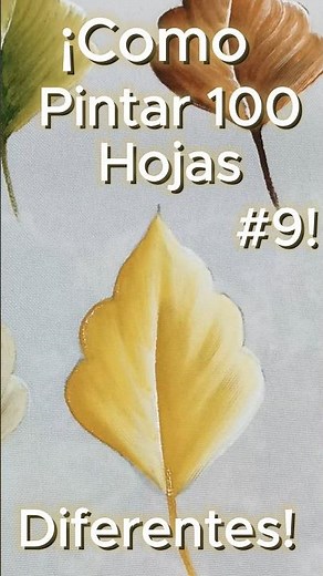 #9/100 How to paint 100 different leaves | Leaf in Natural Sienna tones