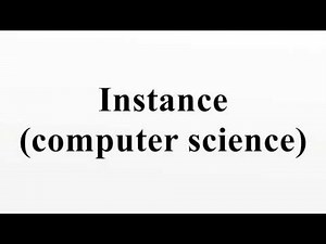 Instance (computer science)