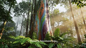 This is not painted — it’s real The Rainbow Eucalyptus (Eucalyptus deglupta) is the only tree in the world with naturally multicolored bark. As the outer bark peels away at different times, the inner bark is revealed in shades of green, which slowly transform into blue, purple, orange, and red. These stunning colors are completely natural, making this tree a true masterpiece of nature. It is native to tropical regions such as Indonesia, the Philippines, and Papua New Guinea. #RainbowEucalyptus #