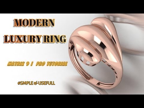 💎Matrix 9 Jewelry Design Tutorial | Modern Luxury Ring Modeling (Step by Step)