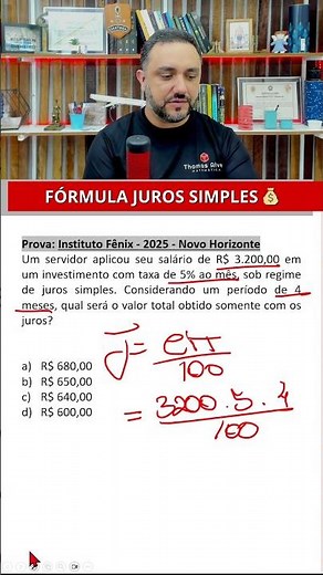 Juros em Concursos: Cai Sempre! Resolva Rápido #matematica #juros #concursos