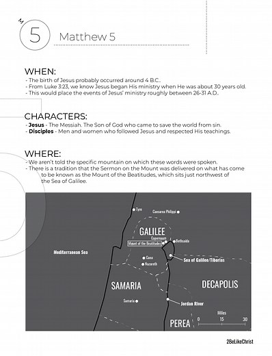 Matthew 5 Summary - Quick Bible Study — 2BeLikeChrist