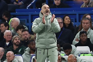 Enzo Maresca risked another red card as he celebrated Malo Gusto's first Chelsea goal vs Wolves