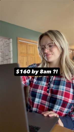 8am: $160 Location: Couch Weather: Blizzard The math is mathing. Comment DWB to learn how to do this 👩🏼‍💻 | Nicole Crispi