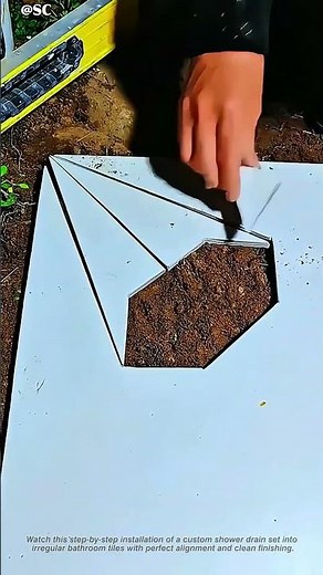 How to Install a Custom Shower Drain in Irregular Bathroom Tiles 🔧🔥