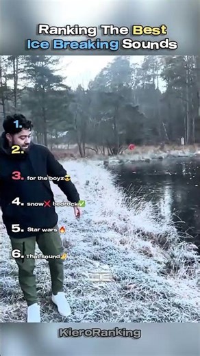 Ranking The Best Ice Breaking Sounds #icebreaking #breaking #shorts