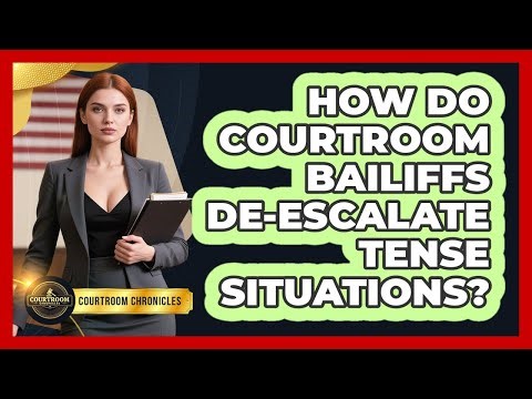 How Do Courtroom Bailiffs De-escalate Tense Situations? - Courtroom Chronicles