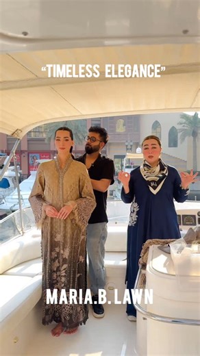 maria b & fatima b on Instagram: "The woman who is timeless elegant and confident in her style. Here’s Maria styling her second look for that ageless beauty!!!"