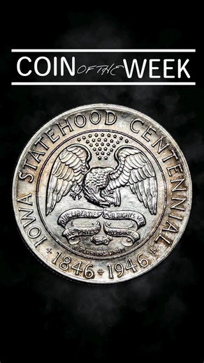 ✨A tribute to statehood struck in silver… Meet the 1946 Iowa Commemorative Half Dollar✨ Issued to celebrate the 100th anniversary of Iowa’s admission to the Union, this classic commemorative half dollar reflects post–World War II pride and a renewed appreciation for state and national history. Released near the end of the classic commemorative era, it stands as a fitting conclusion to one of the most artistic chapters in U.S. coinage. Key Facts & Highlights: Mint: Philadelphia (no mintmark) Comp