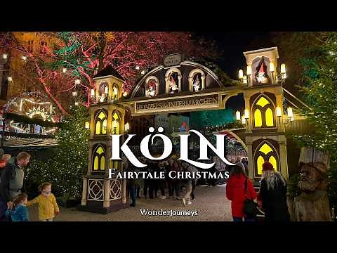 Cologne - Fairytale Nighttime Christmas Market 🎄🎁 [4k]