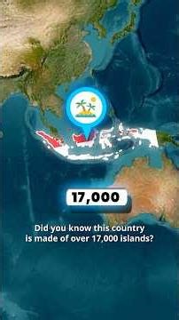 This Country Has 17,000 Islands 🇮🇩🤯 #indonesia #bali #jakarta #java #netherlands
