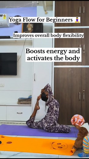 11 reactions | “Yoga Flow for Beginners 律‍♀️ | Simple Full Body...