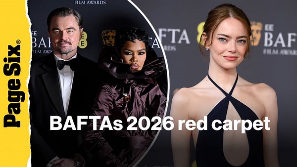 BAFTAs 2026 red carpet: Emma Stone, Teyana Taylor, Leonardo DiCaprio and more
