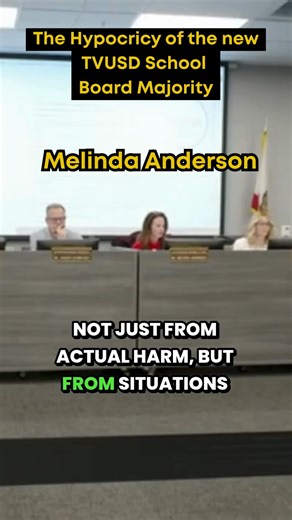 Last night’s TVUSD school board meeting exposed something we’ve been warning about for a long time: Selective outrage. One trustee was publicly criticized for their conduct — but minutes later, similar behavior from another member was ignored. #Hypocrisy on full display. Standards either apply to everyone, or they don’t. When rules are enforced based on political alliances instead of principles, public trust erodes. Temecula deserves better from leadership than selective outrage based on fake na