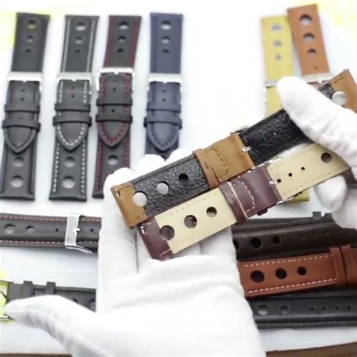 Genuine Leather Watchband 18mm 20mm 22mm 24mm Brown Coffee