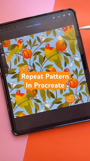 Making a repeat pattern in Procreate