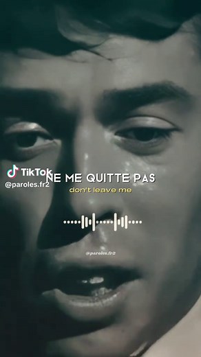 ne me quitte pas - Jacques Brel #jacquesbrel #nemequittepas #musique #musiquetiktok #paroles #chanson #nostalgie #melodie #musiqueavecparole #musiquefrancaise #musiquefrançaise #musiqueàtexte #parolesfrançaises #paroleschansons #chansonsfrançaises #chansonavecparole #chansonfrançaise #tiktokfrance #francetiktok #frenchmusic #frenchlyrics #paris #france #pourtoi