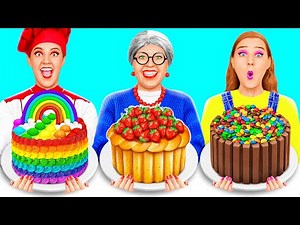 Me vs Grandma Cake Decorating Challenge | Edible Battle by RaPaPa Best