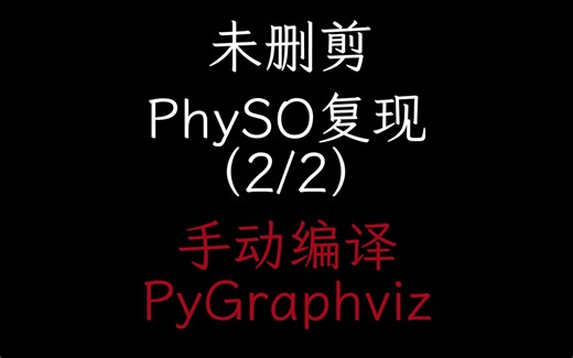 【PhySO复现】手动编译PyGraphviz