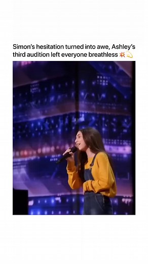 When the judges make you stop, but your passion refuses to quit ❤️ Witness the incredible talent of 12-year-old Ashley Marina as she captivates the judges on America's Got Talent! 🎤✨ Watch Simon Cowell stop her twice in awe of her remarkable voice and stage presence. This unforgettable performance showcases pure passion, talent, and the magic of following your dreams at any age. Don't miss the inspiring moment that had the whole panel and audience on their feet! 🌟🎶 Artist Name: Ashley Marina 