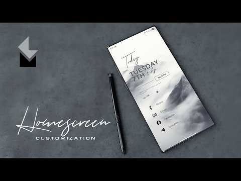 Minimalistic Android Homescreen Setup (Clean & Aesthetic) -#MiM002