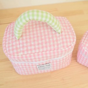 Quilted Vanity Bag / Toiletry Pouch / Makeup Bag - PDF Sewing Pattern & Video Tutorial - Two Sizes - Instant Download - A4, A0, US Letter. - Etsy