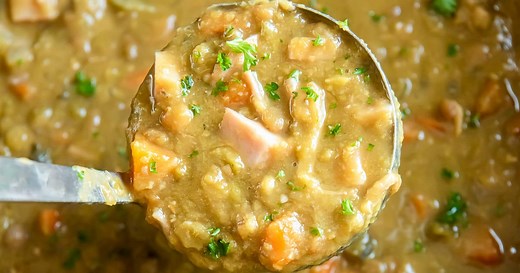 Slow Cooker Split Pea Soup | Valerie's Kitchen